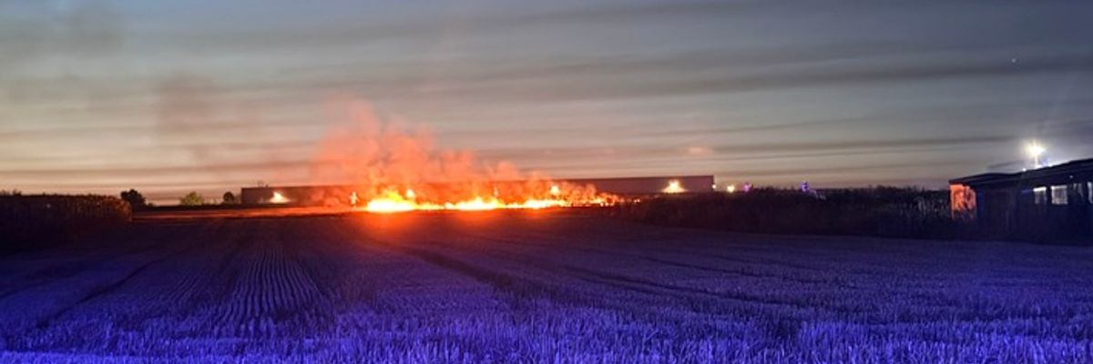 FW Gangelt: Feldbrand beschäftigt die Feuerwehr am Abend
