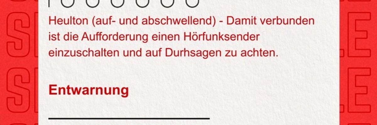 FW Hagen: Bundesweiter Warntag am Donnerstag den 10.09.2026