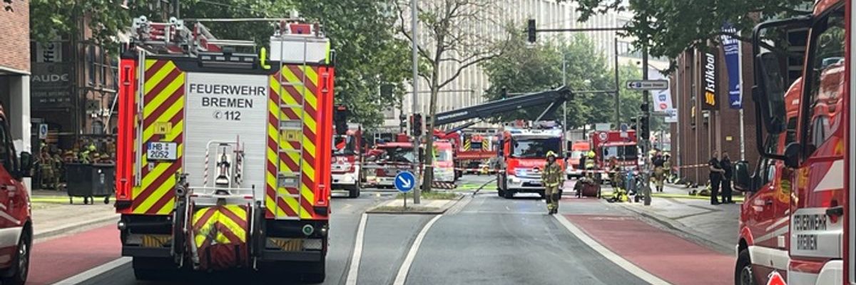 FW-HB: Großbrand in der Bremer Innenstadt