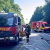 FW Bergheim: Zwei Verletzte nach Verkehrsunfall auf Bundesstraße 477 bei Bergheim Frontalzusammenstoß zwischen zwei PKW