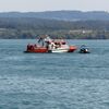 FW Konstanz: Bootsbrand bei der Insel Mainau