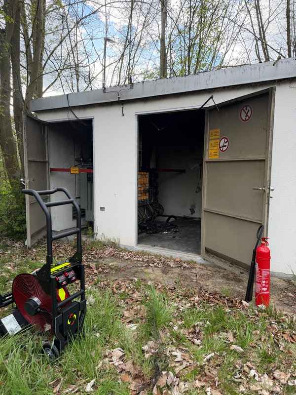 FW Helmstedt: Brennt Transformatorenhaus