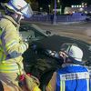FW Weinheim: Verkehrsunfall am Abend auf der Mannheimer Straße