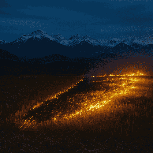 Titlebild: Flächenbrand auf dem Feld – Übung auf dem Stoppelacker