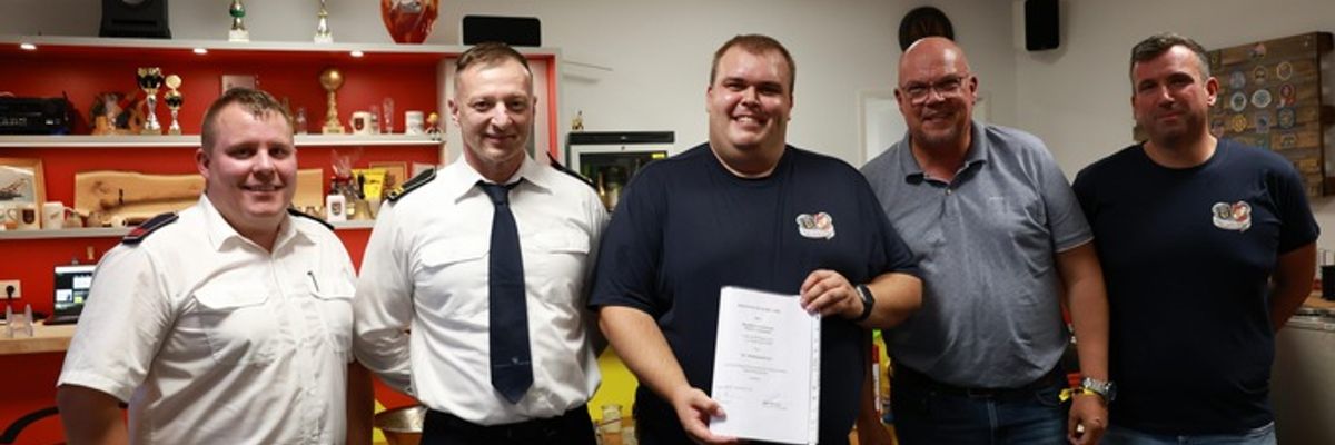 FW Frechen: Patrick Arnemann zum stellvertretenden Stadtjugendfeuerwehrwart ernannt