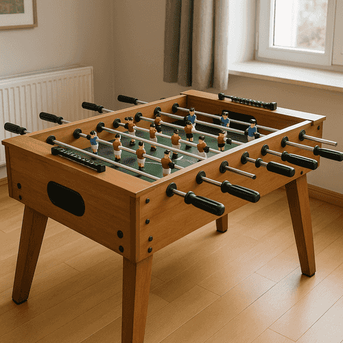 Titlebild: Spielerische Atemschutzübung am Tischkicker