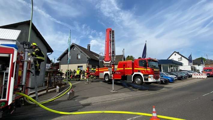 FW Nideggen: Brand in einer Schreinerei