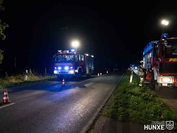 FW Hünxe: Verkehrsunfall auf der Gahlener Straße