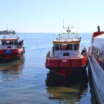 FW Konstanz: Schiffsunfall am Konstanzer Hafen