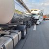 FW-ROW: Verkehrsunfall zwischen zwei LKW auf der A1 - Fahrer schwer verletzt
