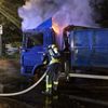 FW Celle: LKW-Brand direkt vor dem Feuerwehrhaus