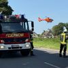 FFW Schwalmtal: Schwerer Verkehrsunfall in Hehler - Motorradfahrer schwer verletzt, Rettungshubschrauber im Einsatz