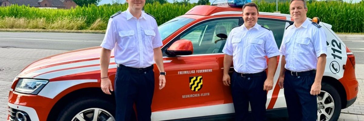 FW Neukirchen-Vluyn: Neues Führungsteam für die Feuerwehr Neukirchen-Vluyn: David Schade übernimmt die Leitung