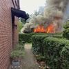 FW-OB: Brand einer Gartenlaube in Eisenheim - Übergreifen auf weitere Lauben verhindert