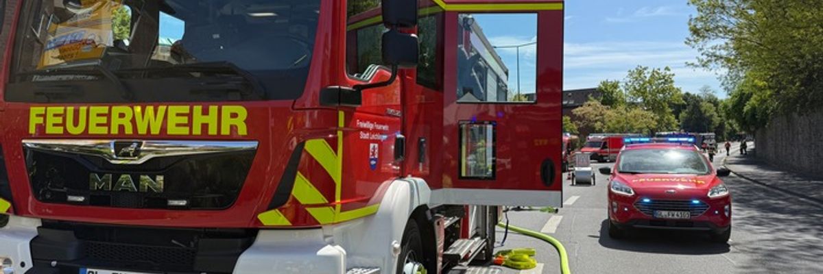 FW Leichlingen: Gemeldeter Wohnungsbrand - Geschlossene Zimmertüre verhindert Rauchausbreitung
