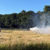 FW-AUR: Gepresstes Heu entflammt