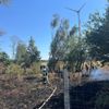 FW Petershagen: 300qm Grünfläche brennen