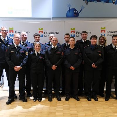 FW Minden: Halbjahresdienstversammlung der Feuerwehr Minden