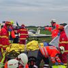 FW-ROW: Übung der Kreisfeuerwehrbereitschaft Nord in Karlshöfen: Großschadenslage nach Flugzeugkollision simuliert