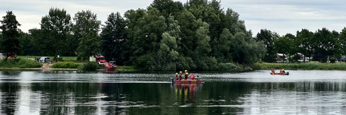 FW Bocholt: Wasserunfall am Bürgerpark Mosse