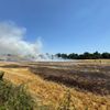 FW-Erkrath: Feuerwehr Erkrath bekämpft Flächenbrand von rund 9.000 m²