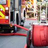 FW Dresden: Brand in ehemaligem Parkhaus - starke Rauchentwicklung