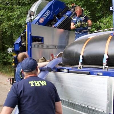 FW Kranenburg: Gemeinsame Übung wird zum Ernstfall: Feuerwehr und THW bewähren sich im Einsatz