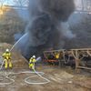 FW Grevenbroich: Zwei Verletzte bei Brand in Bergbaubetrieb Zahlreiche Feuerwehrkräfte im Einsatz
