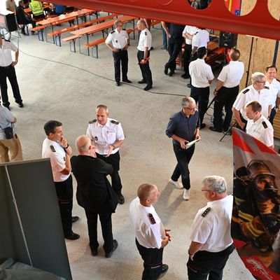 FW Stuttgart: Richtfest an der Interims-Feuerwache 1