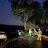 FW Tönisvorst: Ein umgestürzter Baum sorgte für einen Unfall zwischen zwei ausweichenden Fahrzeugen und sorgte für erhebliche Verkehrsstörung, verletzt wurde niemand