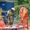 FW-GL: Ammoniakaustritt in Nebengebäude des Evangelischen Krankenhauses - Feuerwehr Bergisch Gladbach im Gefahrstoffeinsatz