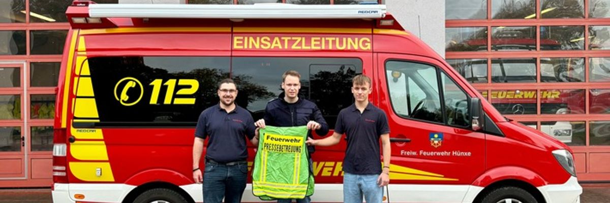 FW Hünxe: Neue Pressesprecher bei der Freiwilligen Feuerwehr Hünxe