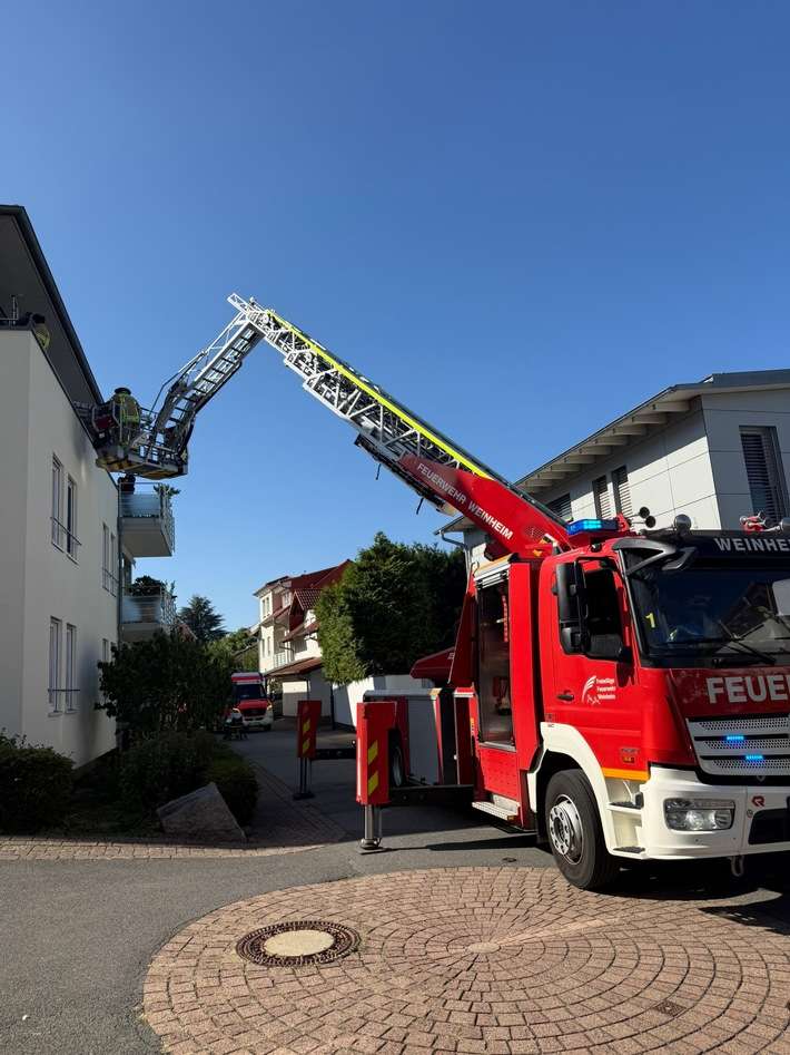 FW Weinheim: Zwei Hilfeleistungseinsätze für die Feuerwehr Weinheim