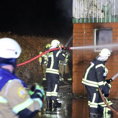 FW-SE: Feuer in Kuhstall - 72 Tiere gerettet