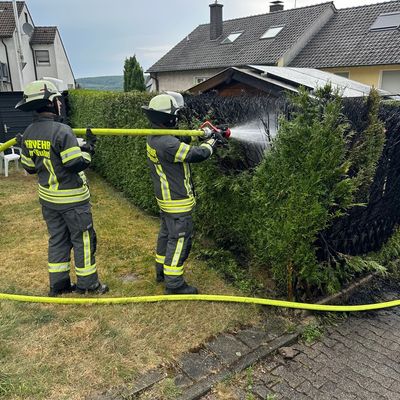 FW-EN: Brand einer Hecke löst Feuerwehreinsatz aus