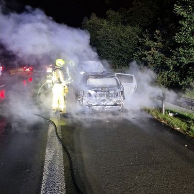 FW-BOT: PKW-Brand auf der A31