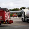 FW-E: Schwerer Verkehrsunfall - Person von Sattelzug überrollt
