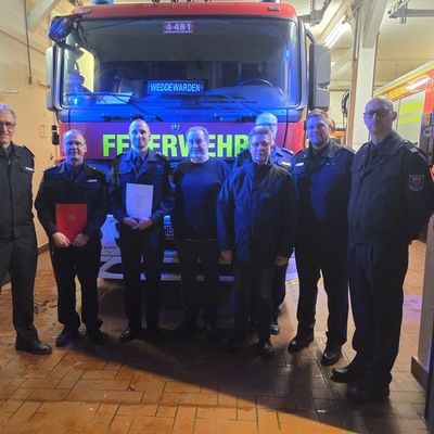 FW Bremerhaven: Jahreshauptversammlung der Freiwilligen Feuerwehr Weddewarden - Ehrung für 60 Jahre Mitgliedschaft