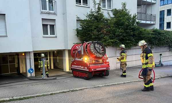 FW Stuttgart: Kleinbrand in Tiefgarage sorgt für starke Rauchentwicklung