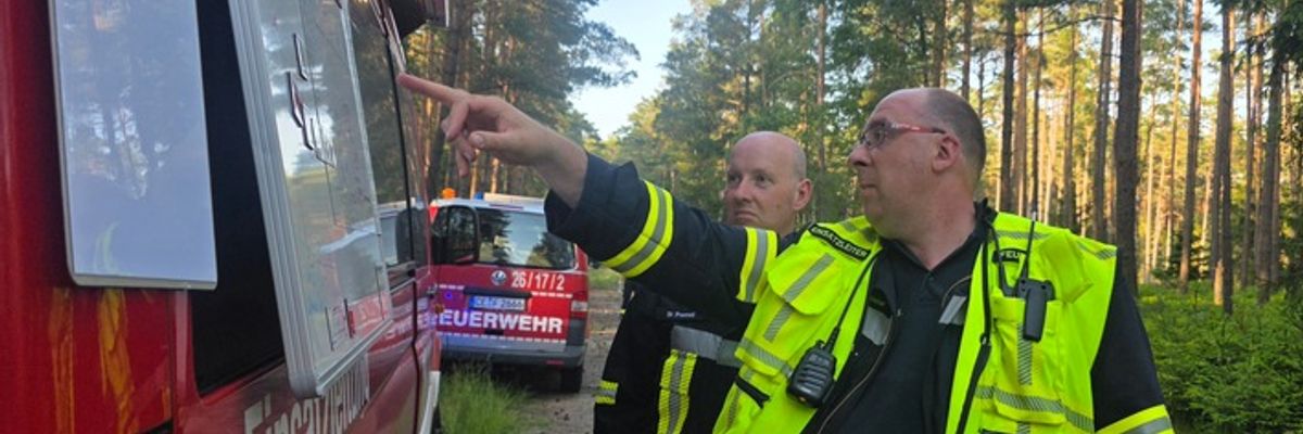 FW Celle: Waldbrandübung in Wolthausen