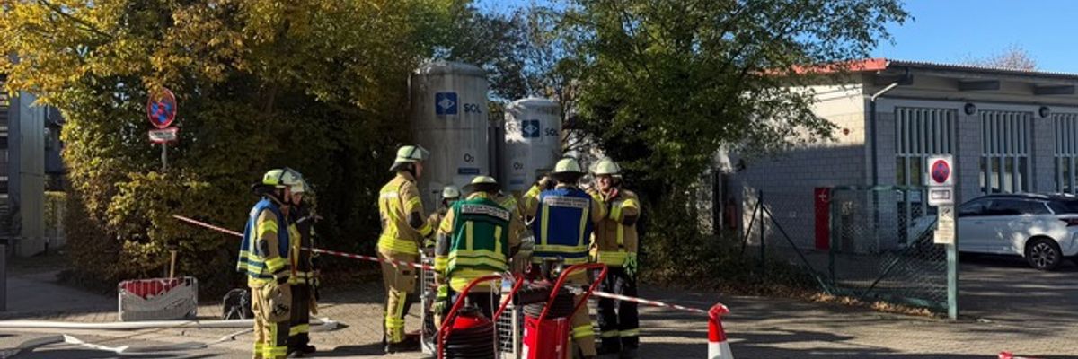FW Weinheim: Flüssiggasaustritt am Krankenhaus beschäftigt Feuerwehr mehrere Stunden