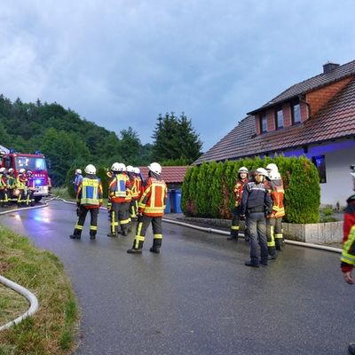 FW Stockach: Brand eines Dachstuhls
