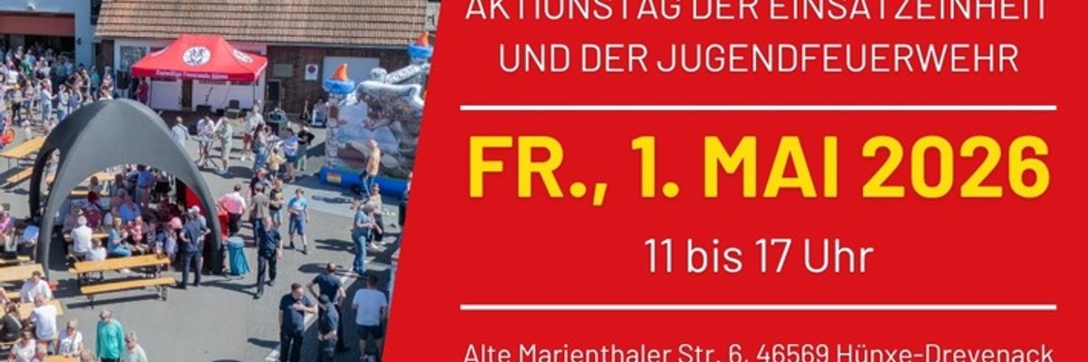 FW Hünxe: Brandschutztag der Einheit Drevenack am 1. Mai