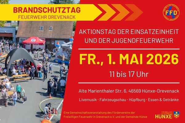FW Hünxe: Brandschutztag der Einheit Drevenack am 1. Mai