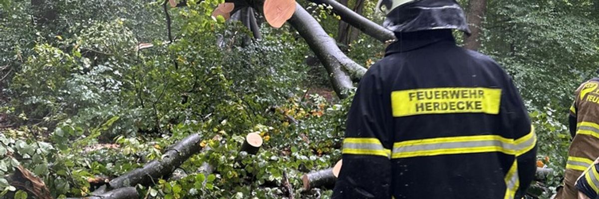 FW-EN: Mehrere Einsätze am Wochenende - Baum blockierte Straße Kemnade
