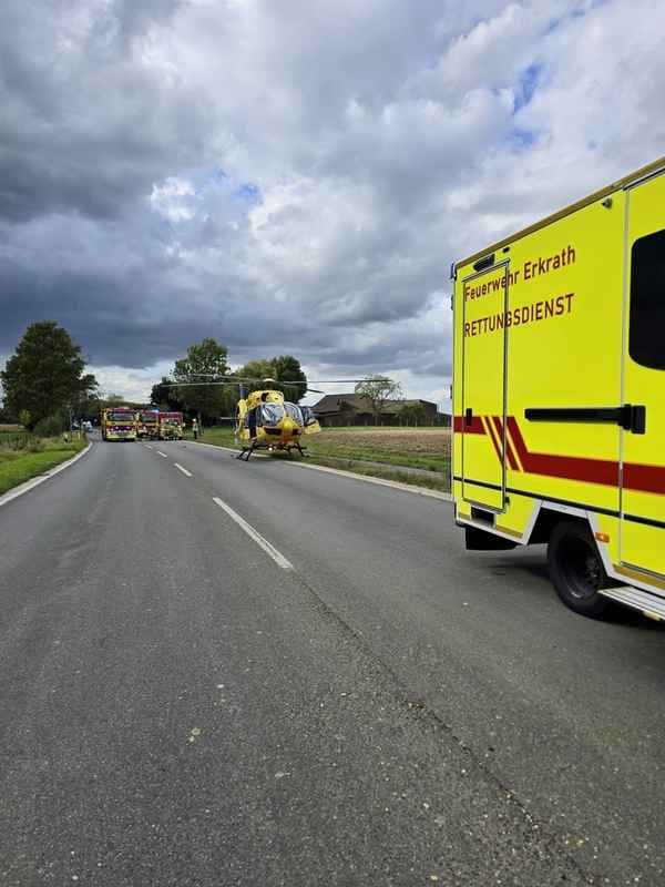 FW Ratingen: Kind bei Verkehrsunfall in Ratingen schwer verletzt
