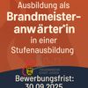 FW Düren: Direkt nach der Schulbank zur Feuerwehr - Stadt Düren startet neue Stufenausbildung für Brandmeisteranwärter*innen - Bewerbungsfrist 30.September