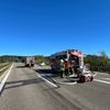 FW Stockach: Brennender LKW auf der Autobahn A98