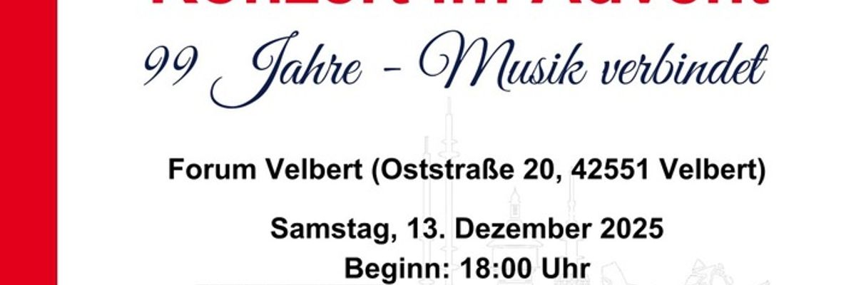 FW-Velbert: Traditionelle Adventskonzerte des Musikzugs stehen bevor