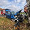 FFW Bergen: Auslaufende Betriebsstoffe nach Unfall auf der B3
